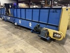 48" wide x 23' long, REM #TRC-23, transfer belt conveyor w/ stand, 35" high walls, 3 HP w/ gearbox - Image 1
