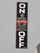 200 Amp. General Electric #TH4324R, Fusible Safety Disconnect Switch, 3-pole, 4-Wire, 60 HP, 240 VAC - Image 4