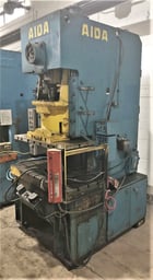 88 Ton, Aida #C1-8(2), back geared press, 6.2" stroke, 60 SPM, 12.6" Shut Height, isolator pads - Image 2