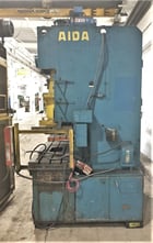 88 Ton, Aida #C1-8(2), back geared press, 6.2" stroke, 60 SPM, 12.6" Shut Height, isolator pads - Image 3
