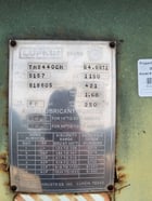 26" x 26" x 84" Adamson United rubber or plastic mill, 2-roll, 500 HP. drilled rolls, motorized roll - Image 4