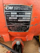 5 Ton, CM #7032, electric chain hoist, 10/3 FPM, 20' Lift, manual trolley, chain bucket, hand control, S/N - Image 10