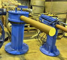 8000 lb. Ruesch, 2 arm turnstile, 48" arms, 6" diameter bar, manual rotation - Image 1