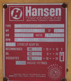 550 HP @ 892 RPM, Hansen #RUE11ZF-RN, Parallel Shaft Gear Reducer Gearbox, 488 RPM output, 1.82 :1 Ratio - Image 4