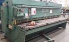 1/4" x 12' Piranha #Allsteel-1/4-12, squaring shear, 1" x3" knife size, 36" Back Gauge, 13 holddowns, 2001 - Image 1