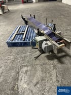 Belt Conveyor, Stainless Steel frame with plastic belt, single set of legs, with controls - Image 2