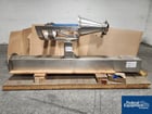 MetoLift Drum Lifter, Stainless Steel, approximately 74" lift, with drum lift attachment and funnel - Image 1