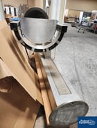 MetoLift Drum Lifter, Stainless Steel, approximately 74" lift, with drum lift attachment and funnel - Image 2