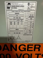 500 KVA 2300 Primary, 460 Secondary, Hammond Manufacturing, 3 Phase, 60 Hz, Dry - Image 2