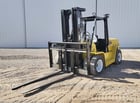 15500 lb. Yale #155, forklift, 180" lift height, Perkins diesel engine, solid tires, 3 stages mats, 2001 - Image 4