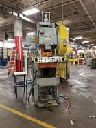 45 Ton, Minster #5 DieMatic, OBI flywheel press, 4" stroke, 15-3/4" Shut Height, 3" adjustable, air clutch - Image 1