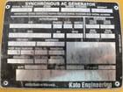 1050 KW, 1200 RPM, Kato #AA28452000, generator end, 277/480 Volts, 3-phase, sound attenuated enclosure 00 - Image 9