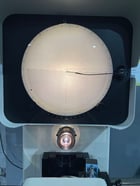 14" Microvu #M1040270 Spectra, Optical Comparator, 18" x 5" T-Slotted Work Stage - Image 3