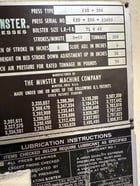 200 Ton, Minster #E2-200-72-42, 8" stroke, 31" Shut Height, 6" adjustment, 30-60 VSPM, reconditioned, 1981 - Image 8