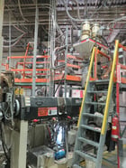 4.5" Davis Standard #45T, thermatic extruder, 32:1 L/D ratio, 3-Layer 54" W sheet extrusion line, Beringer - Image 9