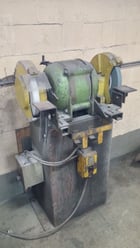 Delstar, heavy duty pedestal grinder, 3 HP, 1150 RPM, (2) 14" wheels, adj tool rests - Image 2