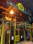 2500 Ton, Clearing #S2-2500-144-60, straight side double crank press, 20" stroke, 52" Shut Height, 9-18 SPM - Image 4