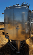 660 gallon Stainless steel tank, jacketed, agitated, dish & cone bottom, with mixer - Image 2