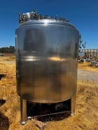 660 gallon Stainless steel tank, jacketed, agitated, dish & cone bottom, with mixer - Image 6