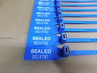 Strap Seal w/Metal Locking Insert, 100 Qty., 16", DTZIP-NT, No Teeth, Blue, New - Image 2