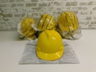 MSA, 463944, V-Gard Slotted Hard Hat w/Staz-On Suspension, Yellow, 9 Qty., New - Image 1