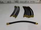 Gas Inlet Hose Assembly, Texsteam #TB-0047, 0.25" x 11" long, 300 psi, 2.06 MPa, 11 Qty., New - Image 1
