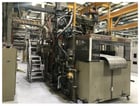 Brown #B4042 thermoforming line, 40" x 42", 6" daylight, w/ former & T340 trim press. 1996 - Image 2