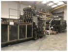 Brown #B4042 thermoforming line, 40" x 42", 6" daylight, w/ former & T340 trim press. 1996 - Image 6