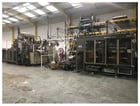 Brown #B4042 thermoforming line, 40" x 42", 6" daylight, w/ former & T340 trim press. 1996 - Image 7