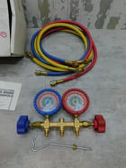 NEW Imperial Tool 421C, 2 Valve Manifold Gauge, Brass, (3) 60" Hose NEW A/C - Image 6