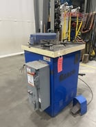 8" gauge x 8.66" Haco #Mini-220/4, hydraulic corner notcher, 25" x25" table, 90° cutting angle - Image 3