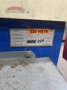 8" gauge x 8.66" Haco #Mini-220/4, hydraulic corner notcher, 25" x25" table, 90° cutting angle - Image 7
