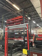 Amada #ASIII-MP300, automatic sheet tower loader, 49 suction cups, 2 magnets, 16-98 FPM, FMS Control, 2011 - Image 4