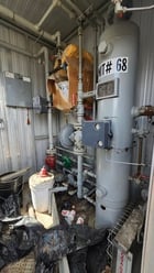 230 HP Mycom #G160S-M, screw compressor, 1-stage, Chev 454, 1999 - Image 7