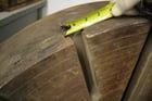 36" 4-Jaw chuck without jaws, A15 spindle nose, 1.5" T-slot - Image 2