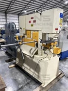 6.5" x 6.5" x 1/2" Geka #Hydracrop-110/A, 121 ton, original paint, electric back stop, pipe notcher, channel - Image 3