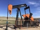 114 Lufkin #114-133-54, pump jack, 20 HP @ 1180 RPM GE - Image 1