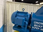 24" Cincinnati #24, single spindle drill, box columns, #4MT, 28" x18" table area, coolant, 5 HP - Image 6