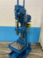 24" Cincinnati #24, single spindle drill, box columns, #4MT, 28" x18" table area, coolant, 5 HP - Image 7