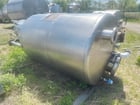 1000 gallon Perry Products, Stainless steel tank, 60" dia. x 86" straight side, dished top, slight cone bottom - Image 1