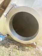 1000 gallon Perry Products, Stainless steel tank, 60" dia. x 86" straight side, dished top, slight cone bottom - Image 3