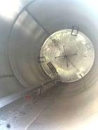 1000 gallon Perry Products, Stainless steel tank, 60" dia. x 86" straight side, dished top, slight cone bottom - Image 4