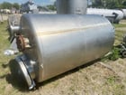 1000 gallon Perry Products, Stainless steel tank, 60" dia. x 86" straight side, dished top, slight cone bottom - Image 6