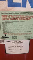 505 lbs. Fenwal, Fire Suppression Cylinder, FM-200 Clean Agent, 32-130 F Temp. range, 360 psig @ 70 F - Image 3
