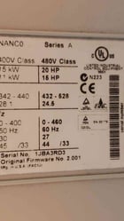 Allen-Bradley, powerflex70 #20ad027a0aay, MCC, 27 A, 460 Volts, 20 HP, encl type 1, - Image 6