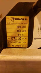 800 Amps, General Electric, AV-Line Switchboard w/Pringle Disconnect Switch, 3 Phase, 4-Wire, - Image 6
