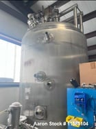 1500 gallon APV Crepaco, T316L Stainless Steel dimple jacket reactor, 60 psi @ 350&deg;F., 10 HP - Image 1