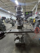 Bridgeport #Series-I, vertical knee mill, 9" x42"tbl., 1 HP step pully head, 2-Axis digital read out, 80-2720 - Image 1