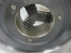 12" 3-Jaw universal flat back lathe chuck with ID & outside dimension jaws & wrench - Image 8