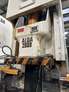 220 Ton, Aida #NC1-2000(2), single crank gap frame press, 9.84" stroke, 17.72"Shut Height, 4.33"adj., 25-50 - Image 7
